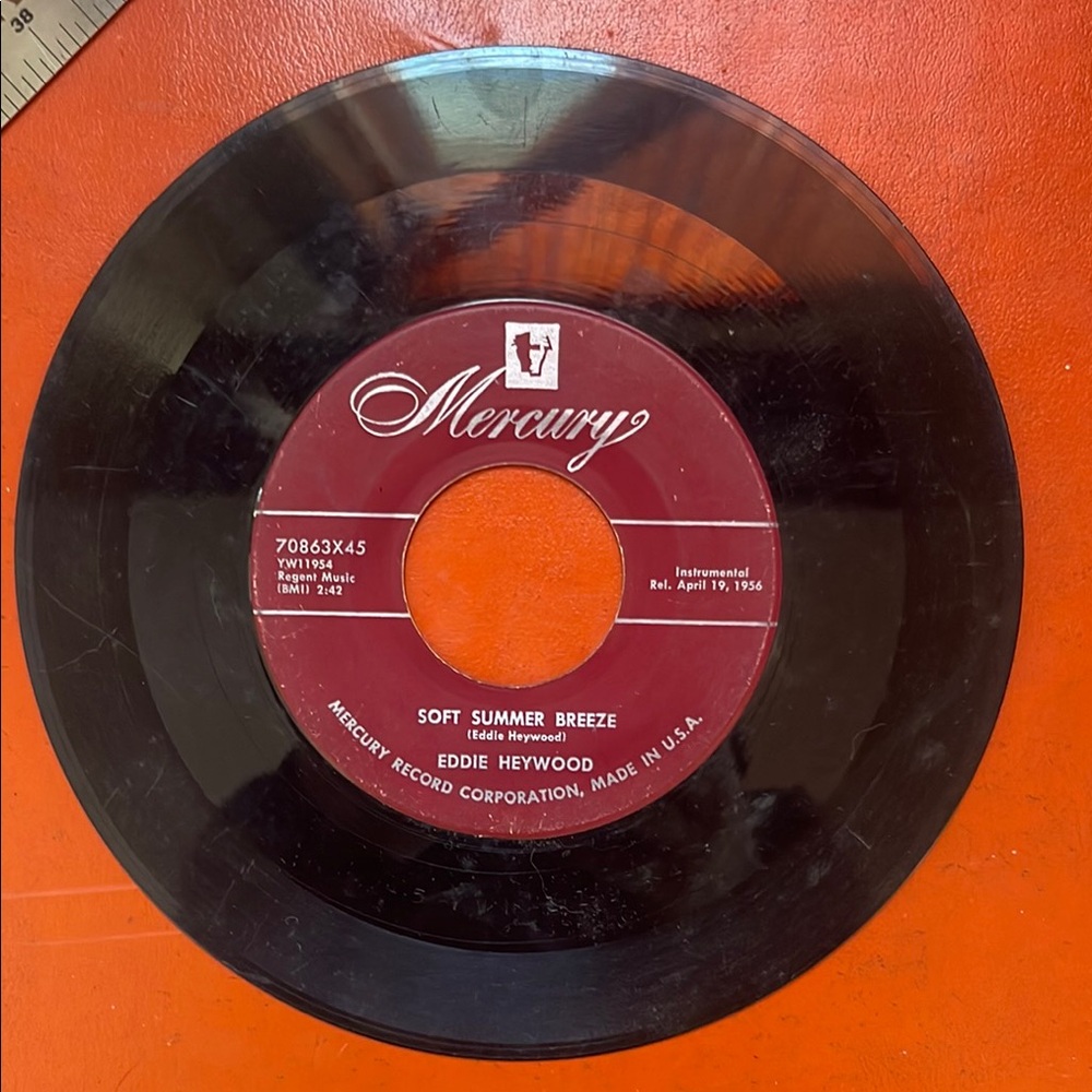 Mercury Vinyl Record - 45 rpm Eddie Heywood